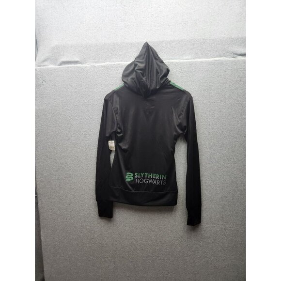 Harry Potter Slytherin Hoodie Jacket S Black & Green Universal Studios Polyester - Picture 7 of 7